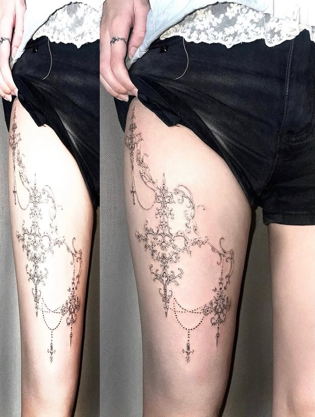 Tattoo by @bibie.ttt — fine_line, ornamental