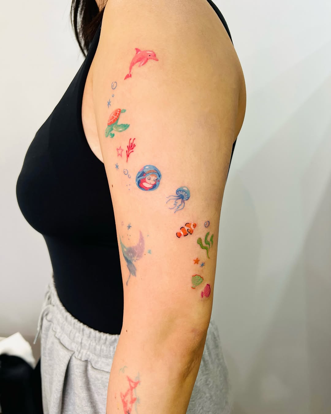 Tattoo by @purinntattoo β fine_line, watercolor