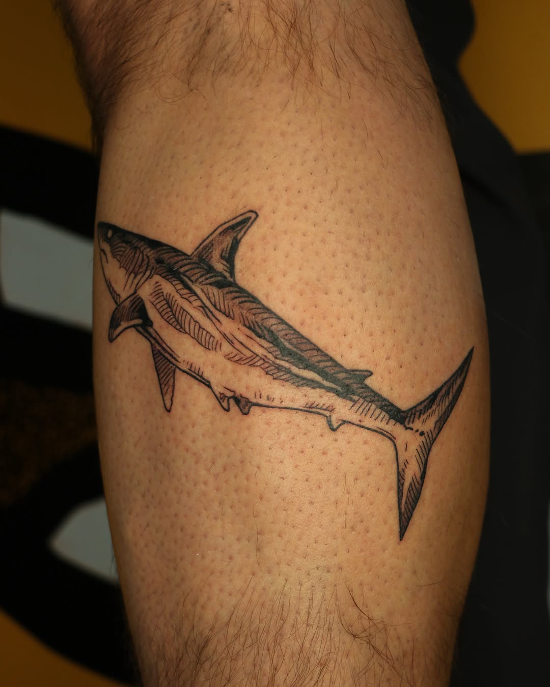 Tattoo by @baldpeaches — black_and_grey, illustrative