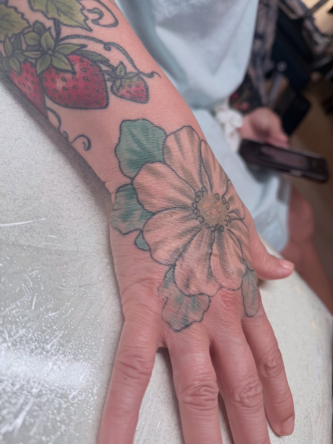 Tattoo by @yuri.tattooist — illustrative, black_and_grey
