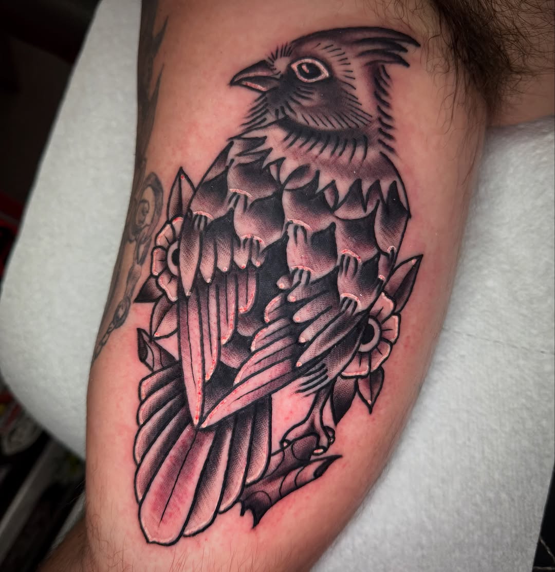 Tattoo by @junior_thetattooer — american_traditional, black_and_grey