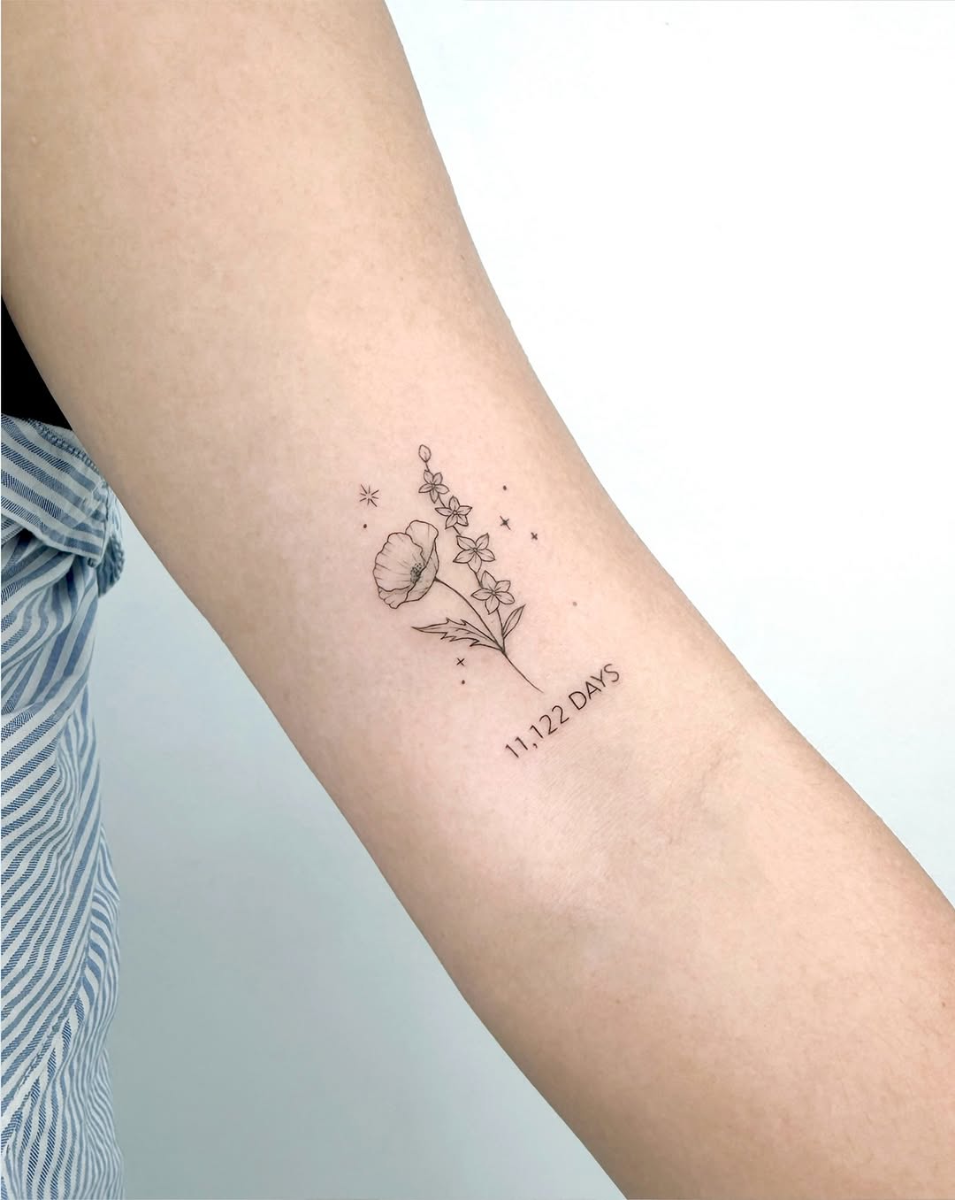 Tattoo by @ink.danu โ fine_line, lettering_script