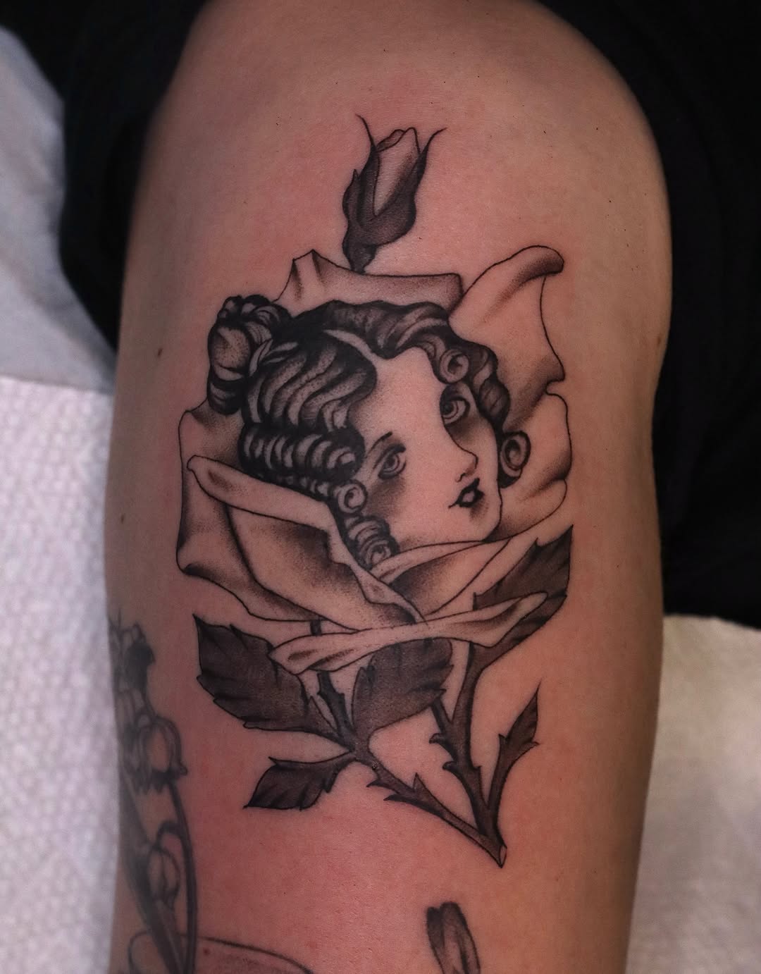 Tattoo by @nik.checots — black_and_grey, realism