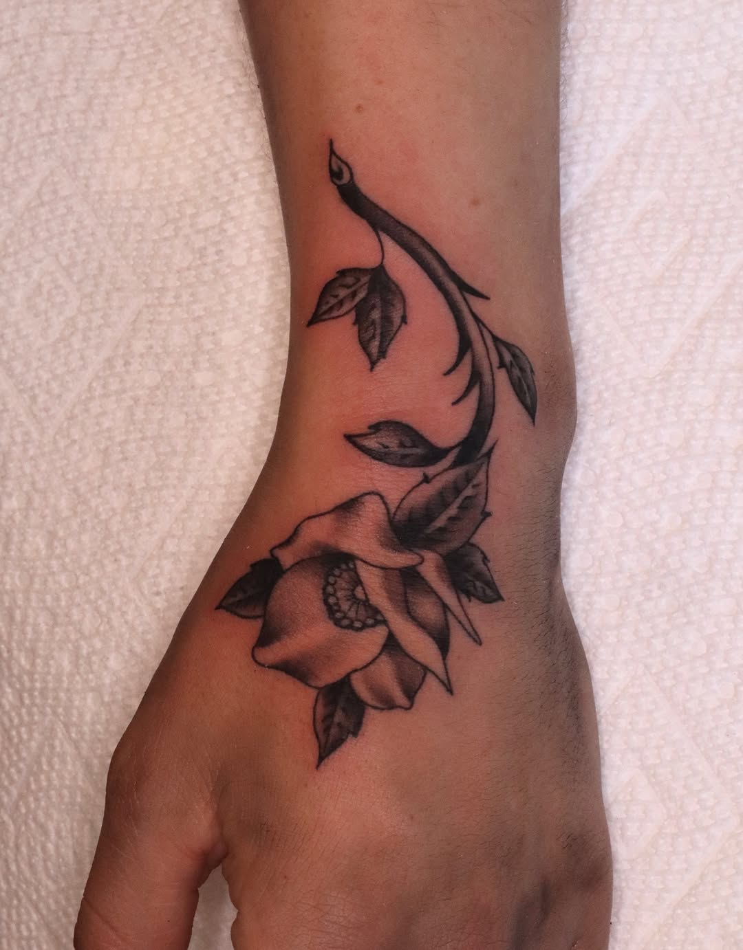 Tattoo by @nik.checots — black_and_grey, realism