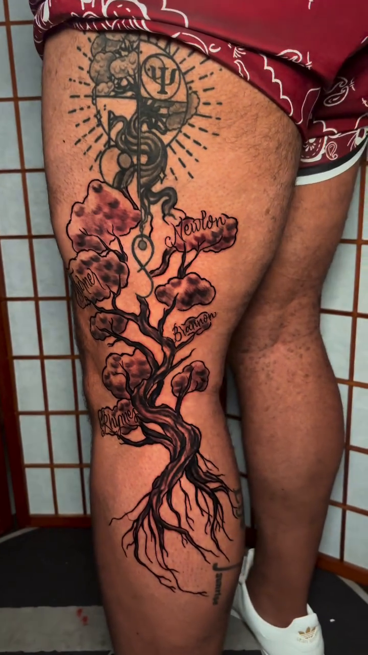 Tattoo by @tattoosxd__ — illustrative, black_and_grey