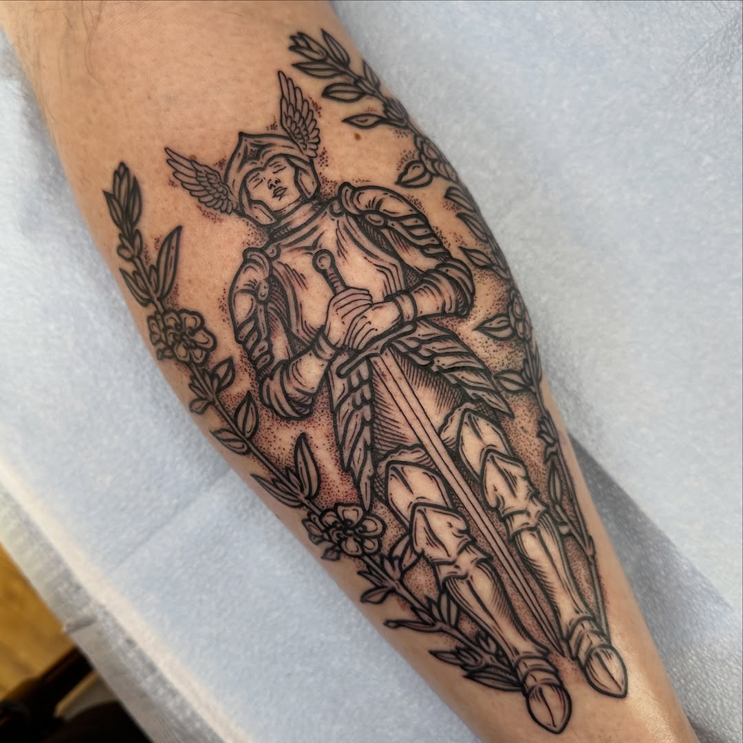 Tattoo by @rosalieocchino — black_and_grey, illustrative