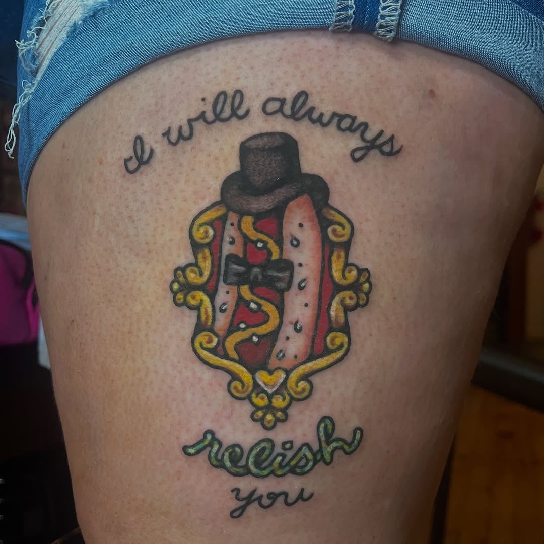 Tattoo by @maddwell.tattoos — american_traditional, lettering_script