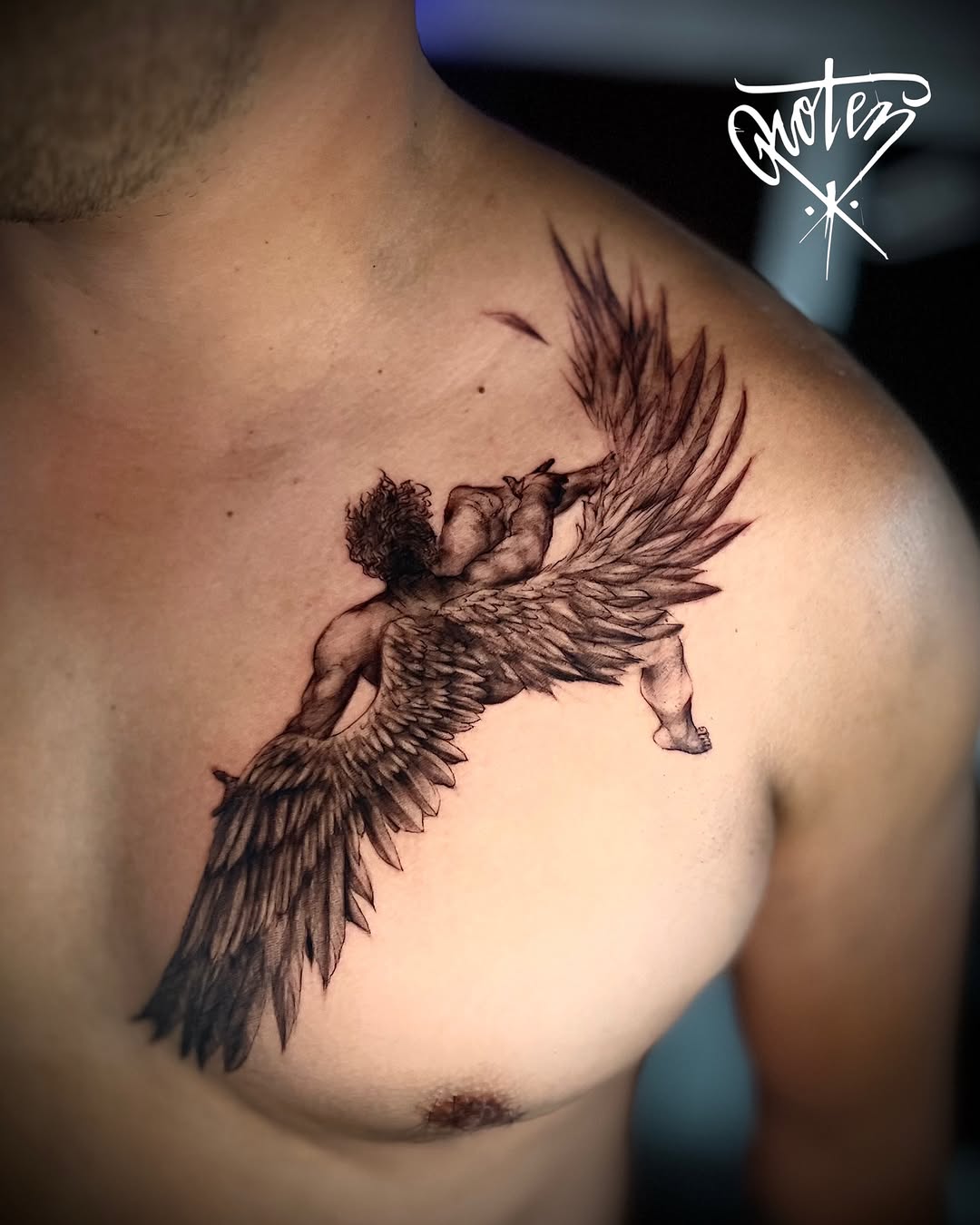 Tattoo by @rotenhill_tattoo β realism, black_and_grey