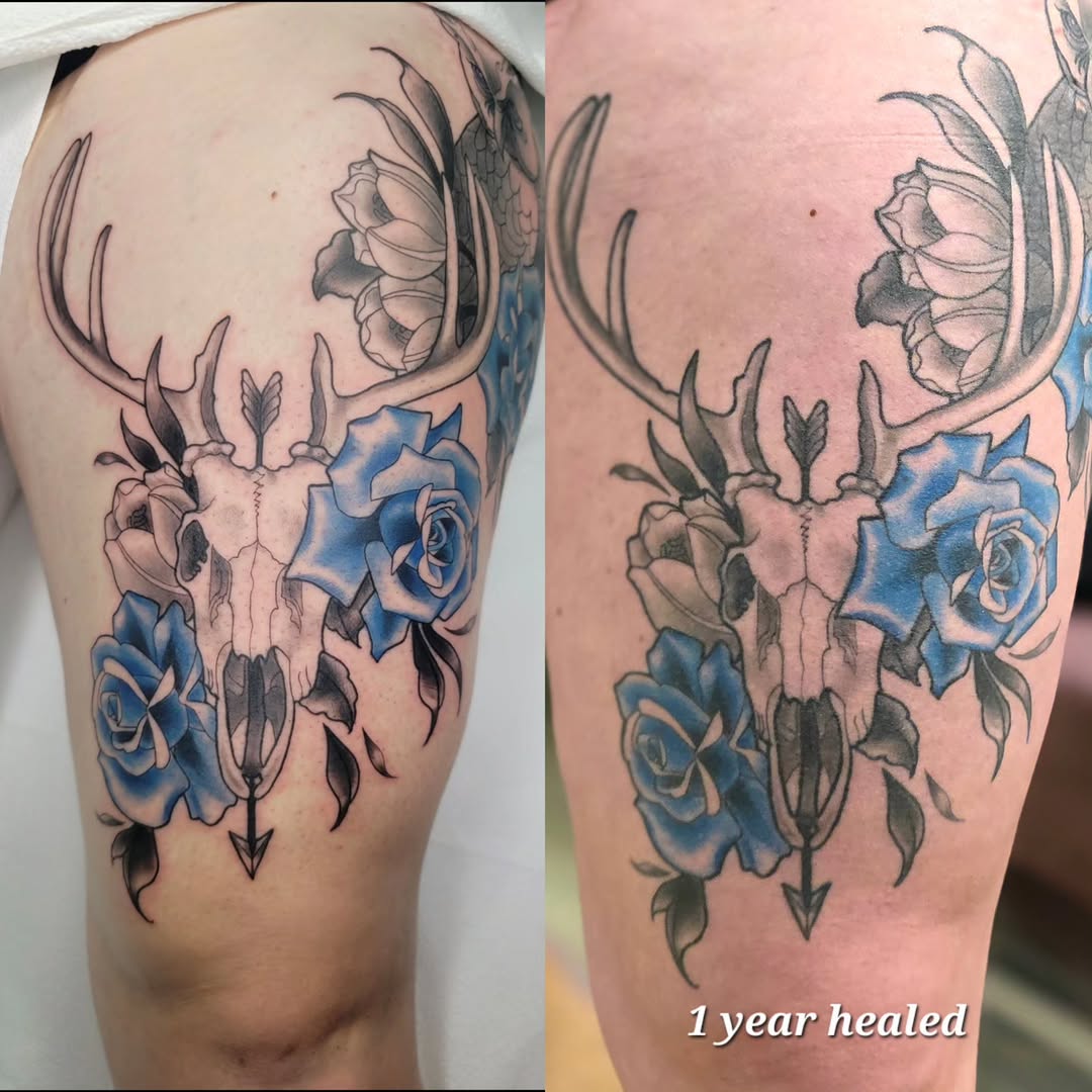 Tattoo by @aprilhightattoo — neo_traditional, realism