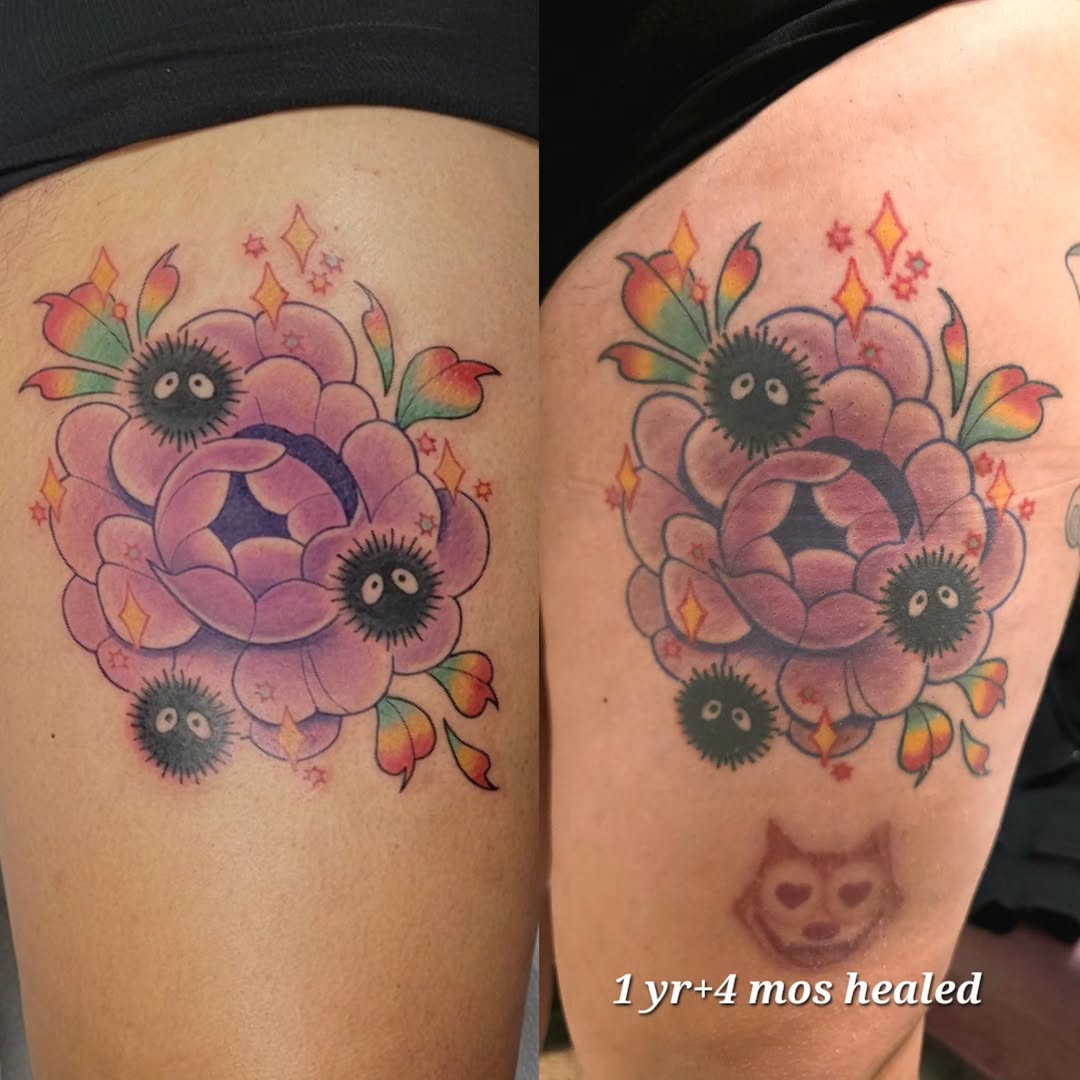 Tattoo by @aprilhightattoo — new_school, anime