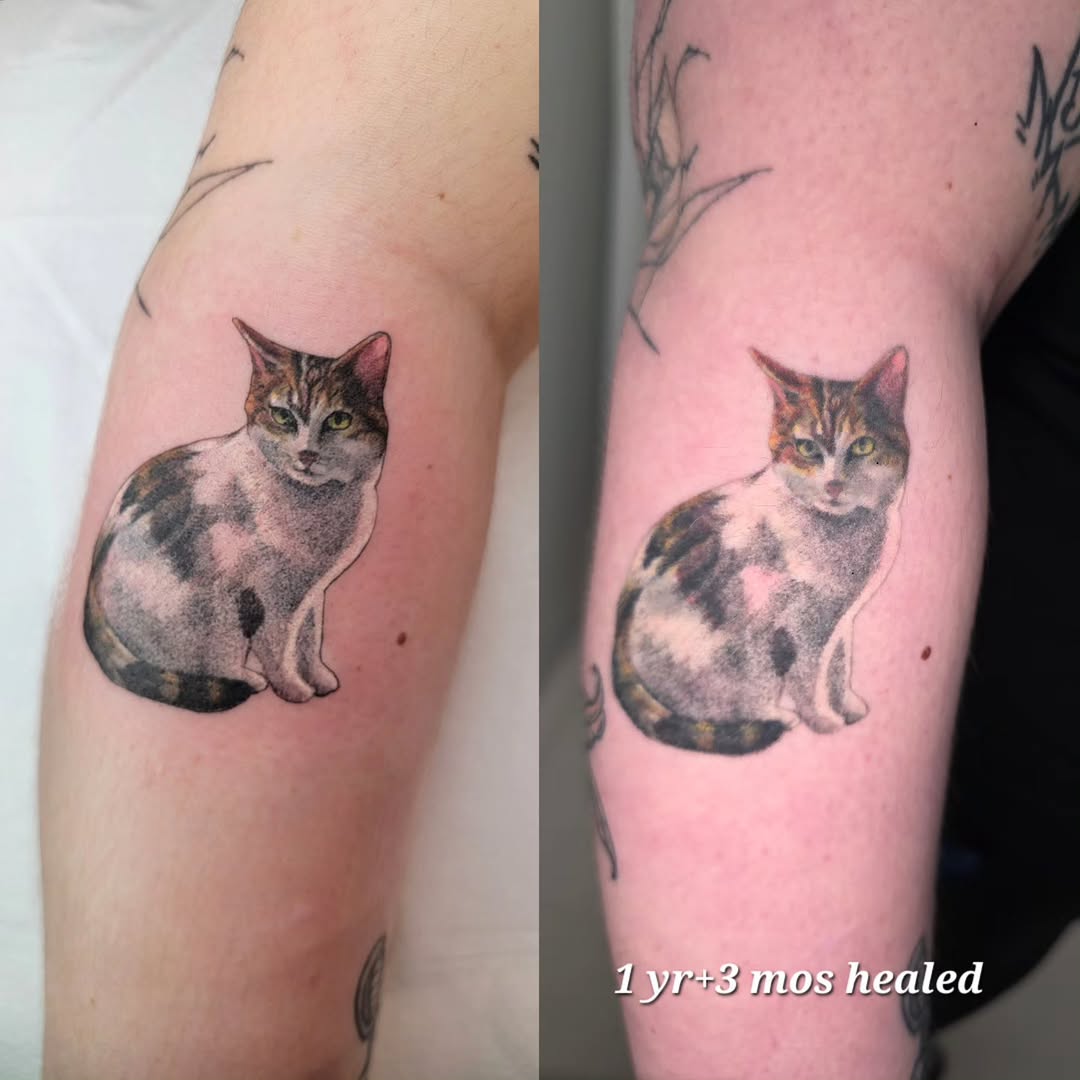 Tattoo by @aprilhightattoo — realism, black_and_grey
