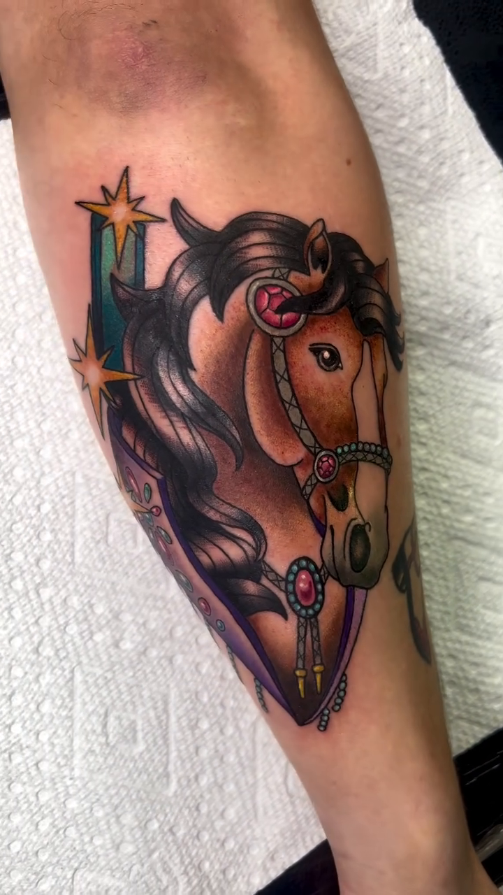 Tattoo by @death__frisbee — american_traditional, illustrative