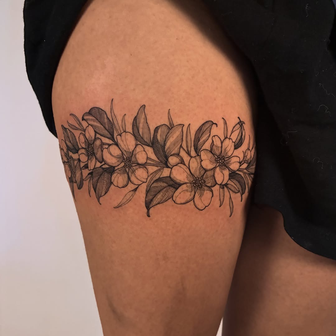 Tattoo by @caroljackytattoos — fine_line, black_and_grey