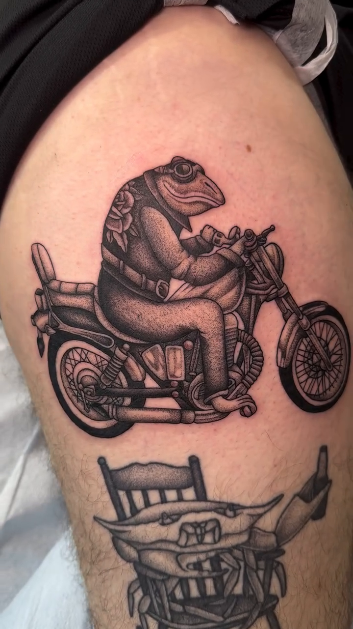 Tattoo by @daniallentattoo — black_and_grey, realism