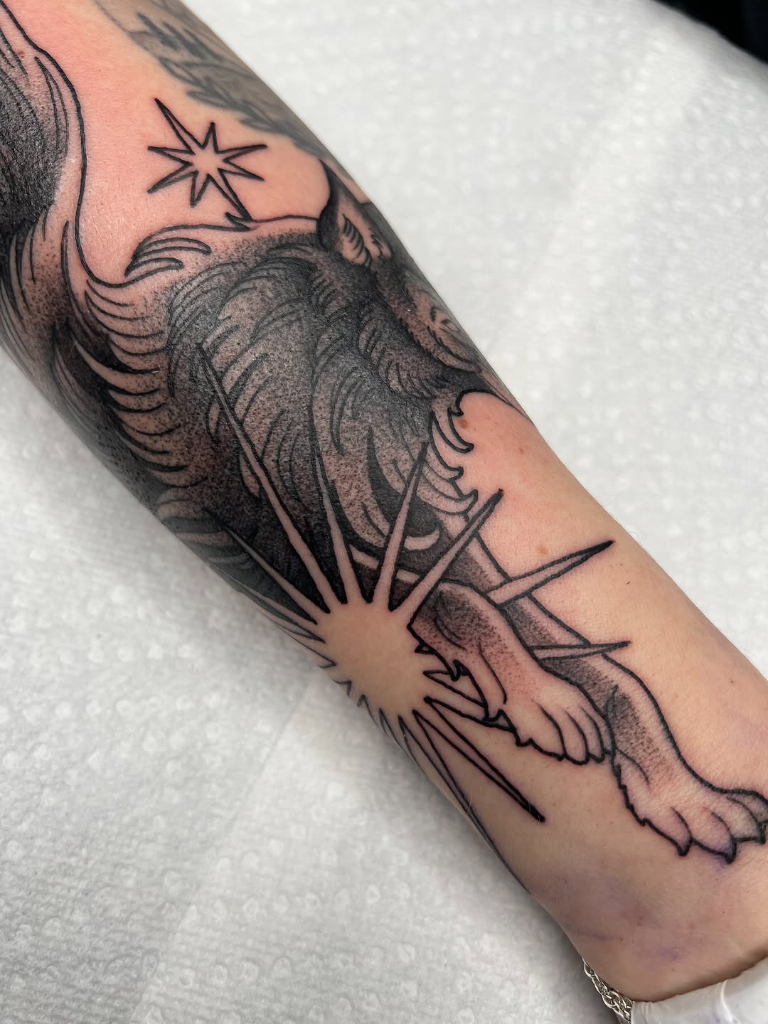 Tattoo by @moresoultattoo — illustrative, black_and_grey