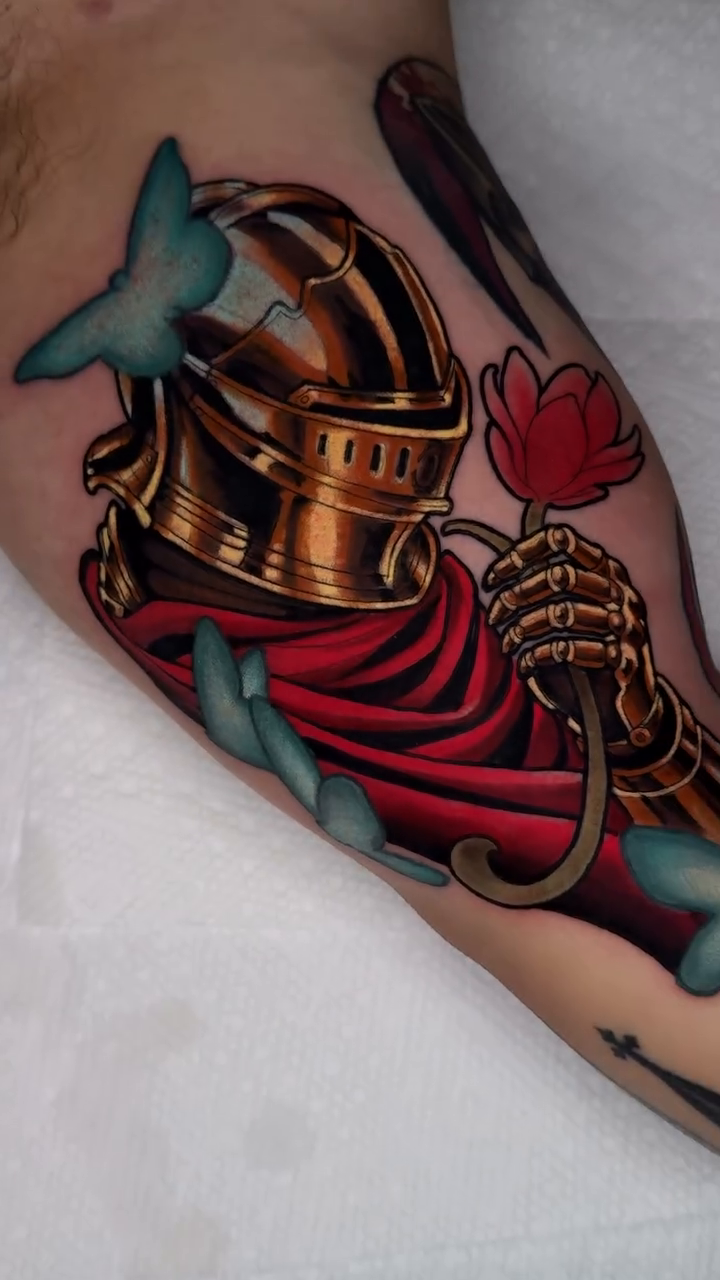 Tattoo by @goldenheartco_tattoos — illustrative, realism