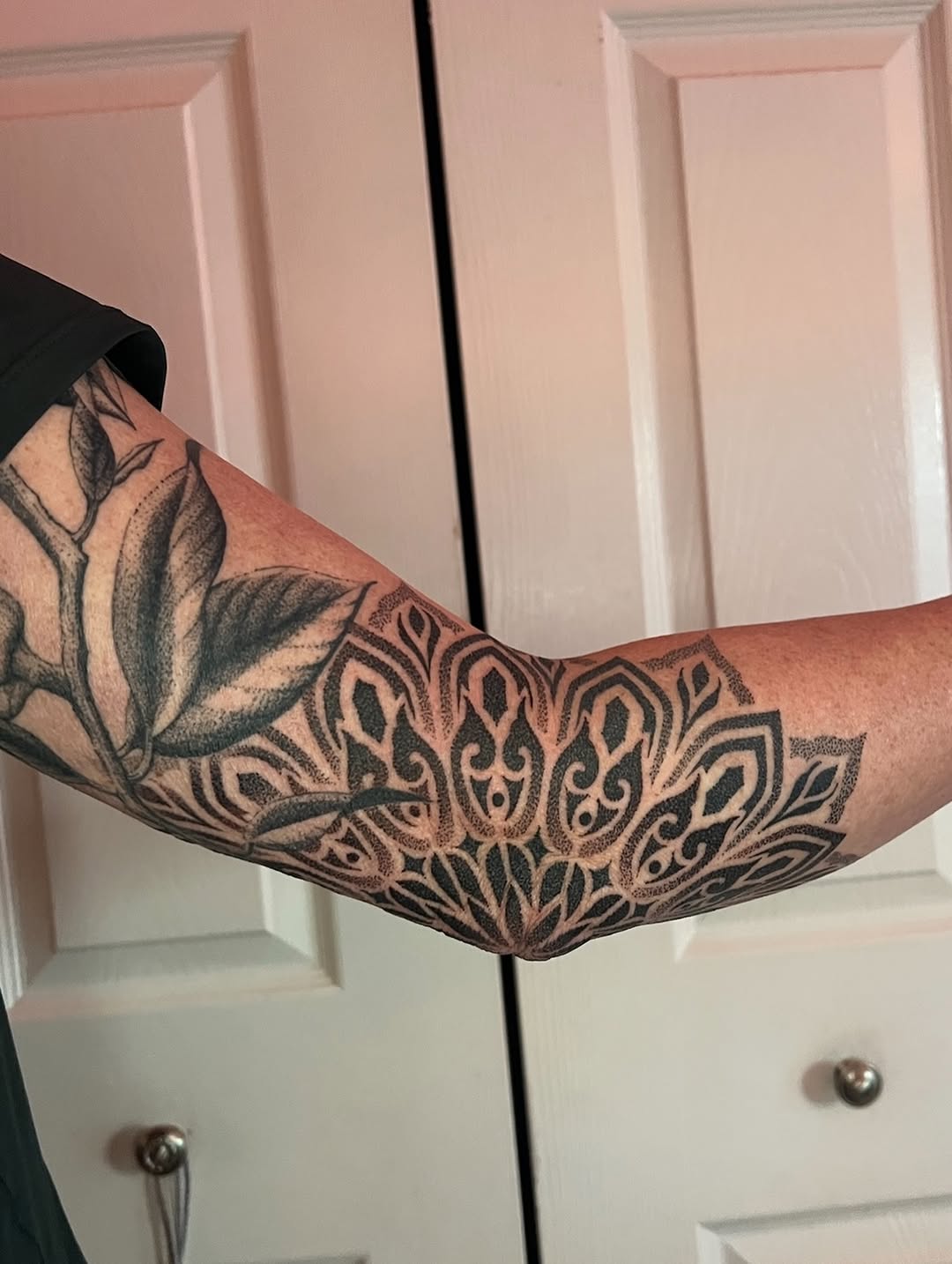 Tattoo by @natasha_schmidt_art — dotwork, ornamental