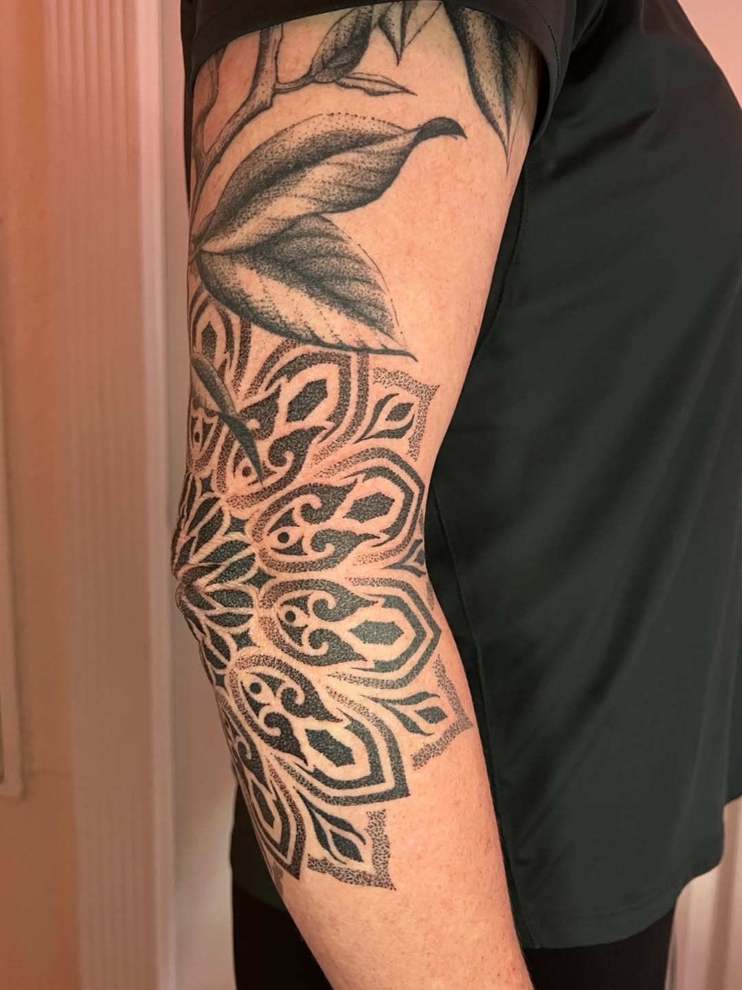 Tattoo by @natasha_schmidt_art — dotwork, ornamental