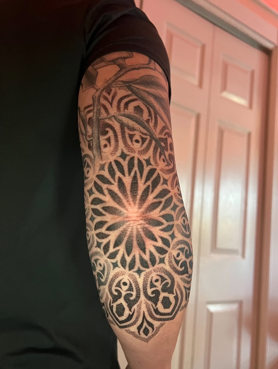 Tattoo by @natasha_schmidt_art — dotwork, geometric