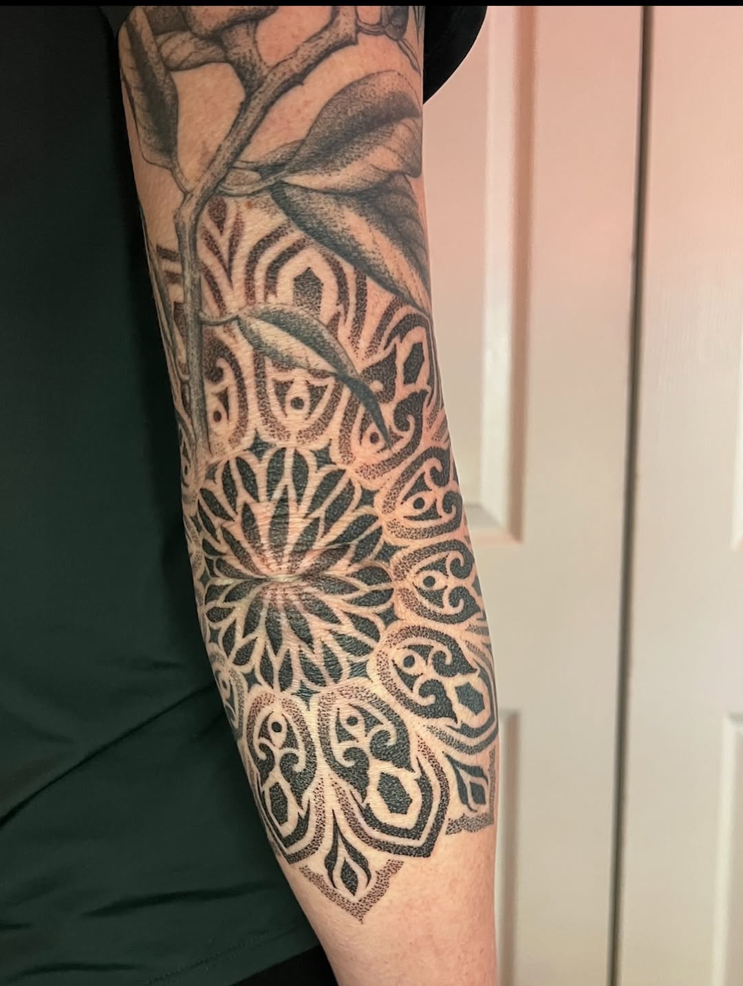Tattoo by @natasha_schmidt_art — dotwork, ornamental