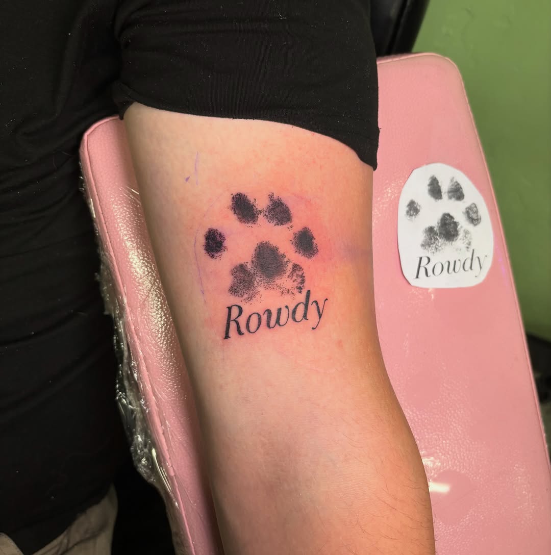 Tattoo by @citykitty.ink β lettering_script, black_and_grey