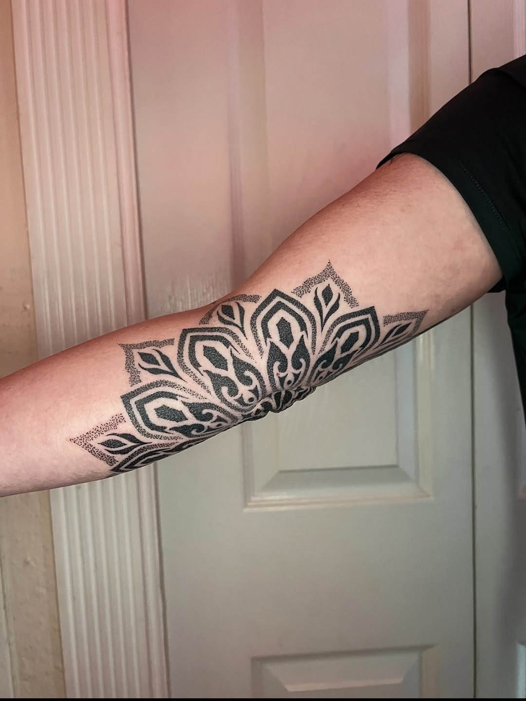 Tattoo by @natasha_schmidt_art — dotwork, ornamental