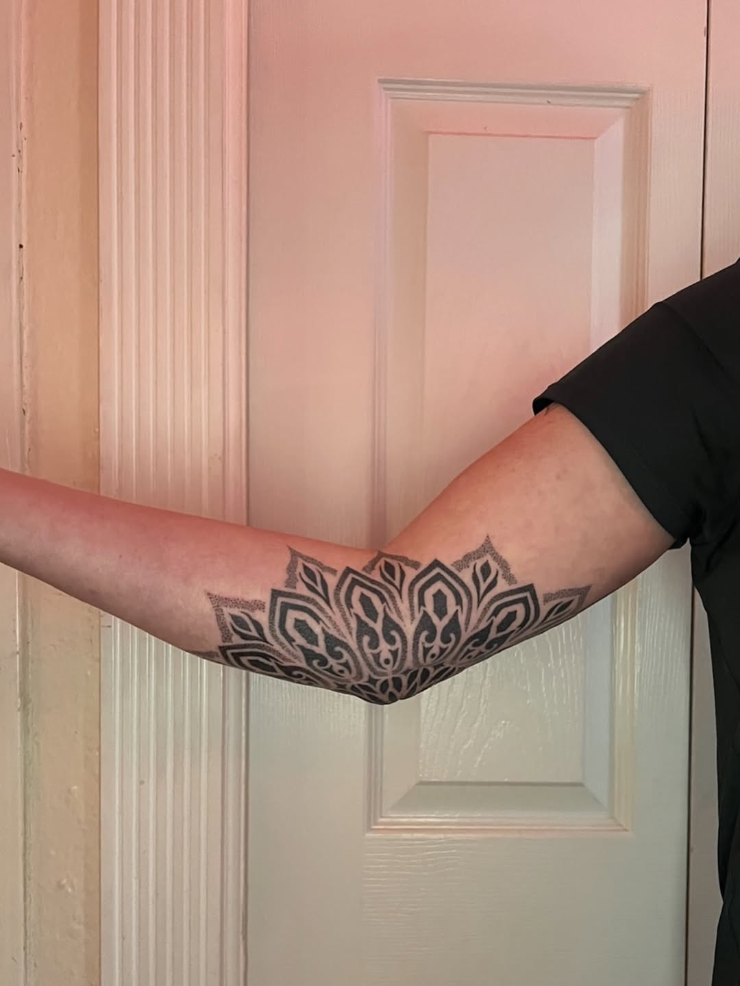 Tattoo by @natasha_schmidt_art — dotwork, geometric