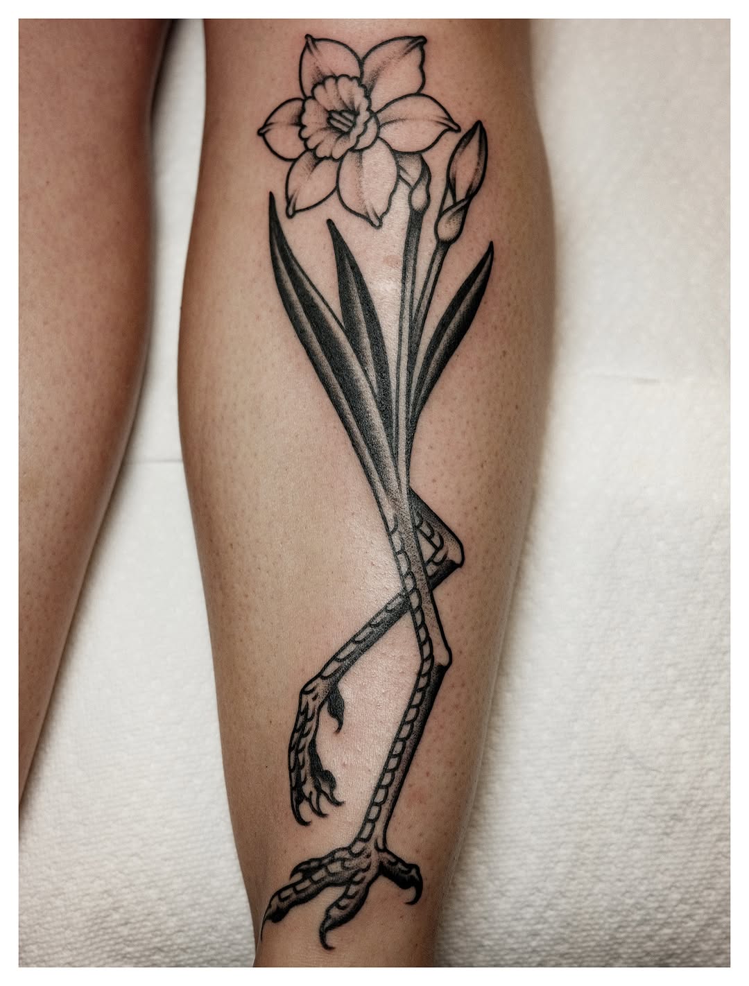 Tattoo by @tonytrustworthy — black_and_grey, illustrative
