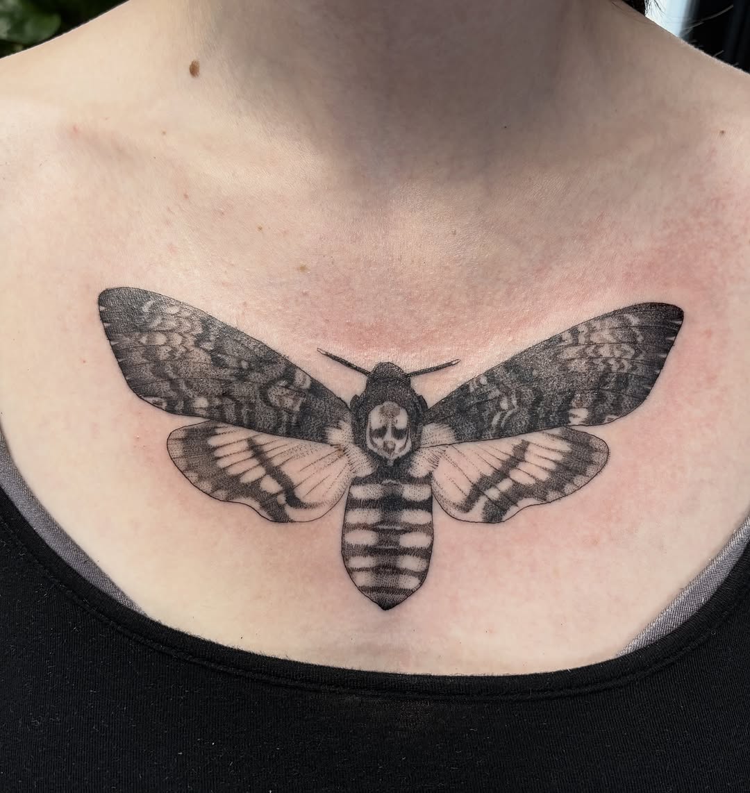 Tattoo by @kellidonegantattoos — realism, black_and_grey