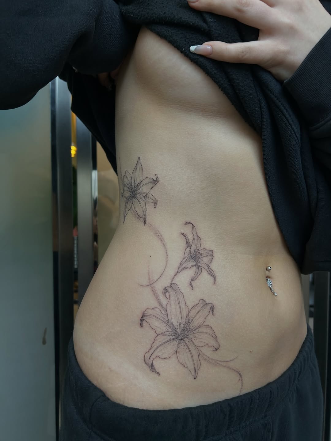 Tattoo by @leila.oko — fine_line, black_and_grey
