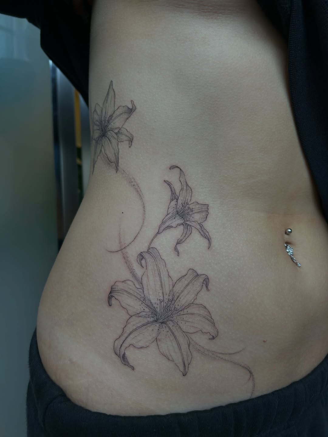 Tattoo by @leila.oko — fine_line, black_and_grey