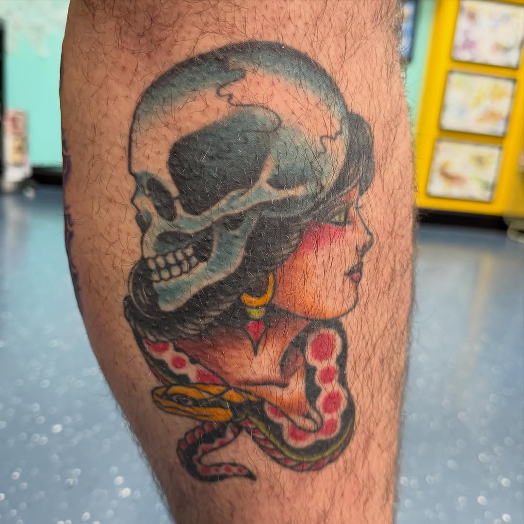 Tattoo by @mattklass — american_traditional, illustrative