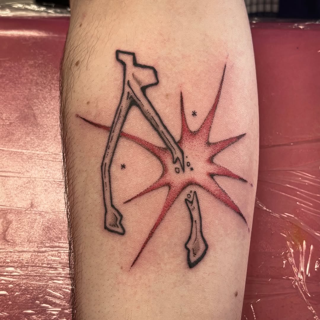 Tattoo by @smellsrotten โ ignorant, trash_polka