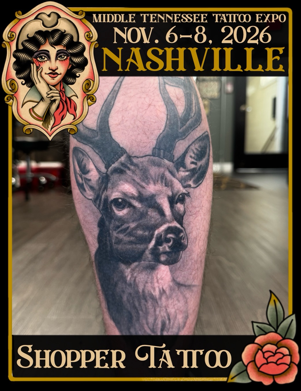 Tattoo by @shoppertattoo — realism, black_and_grey