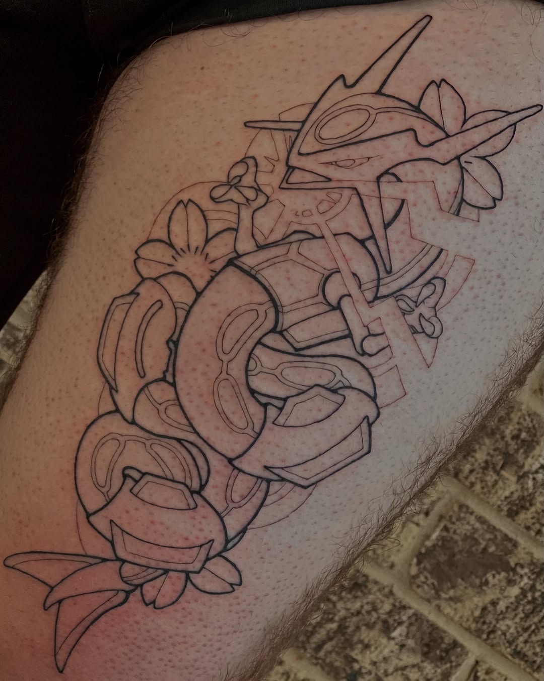 Tattoo by @mousepawz_tattoo β anime, geometric