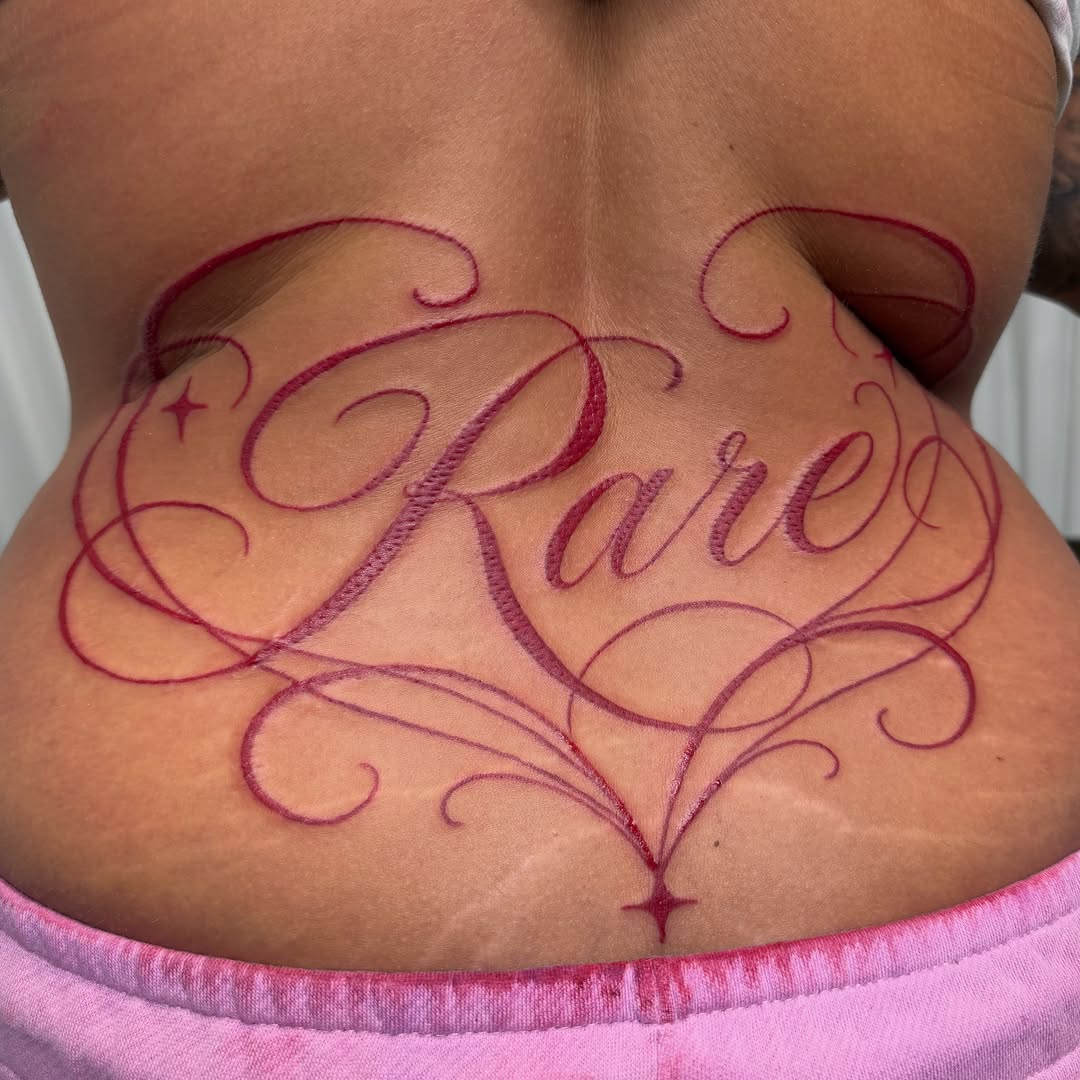 Tattoo by @sever.sinner — lettering_script