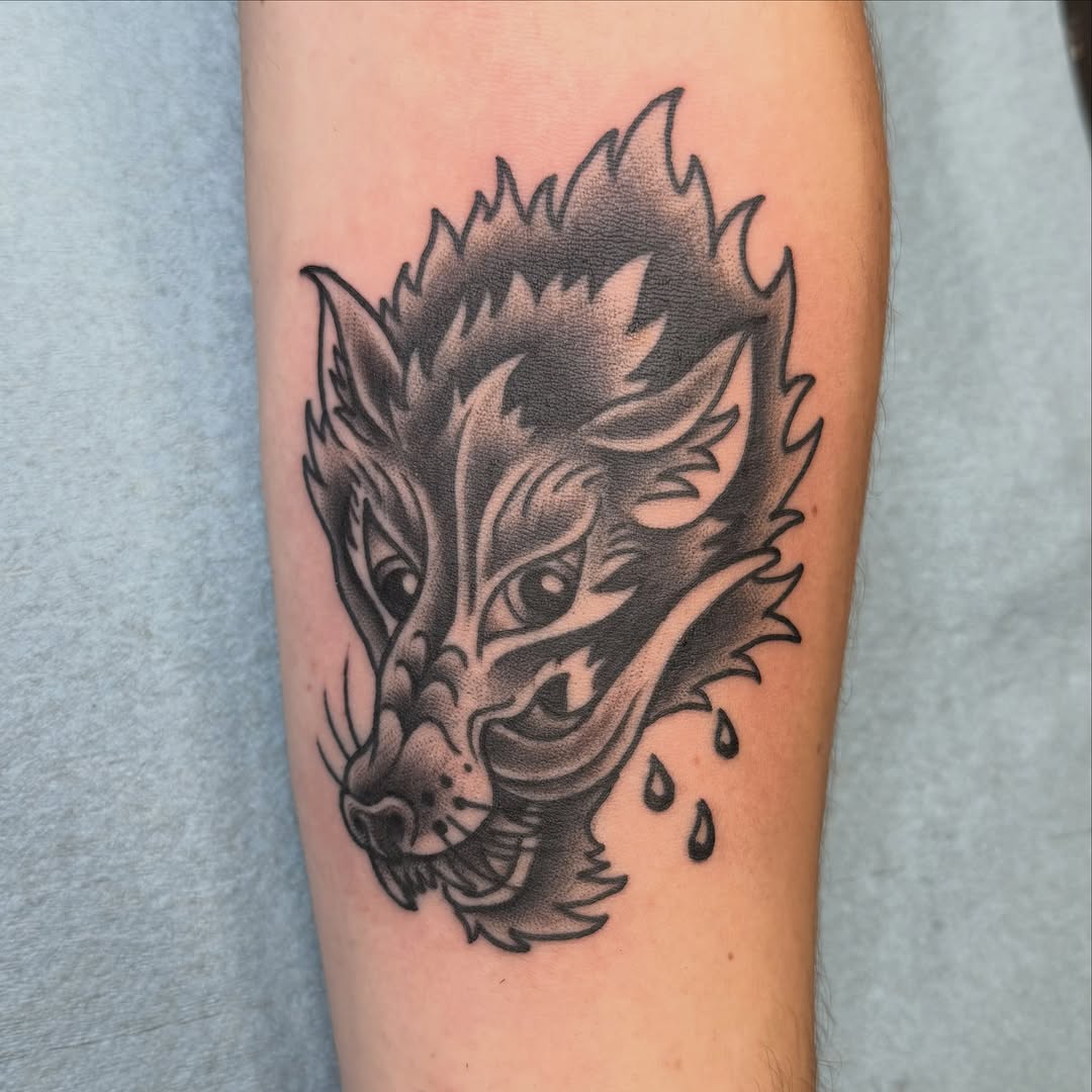 Tattoo by @sever.sinner — american_traditional, black_and_grey