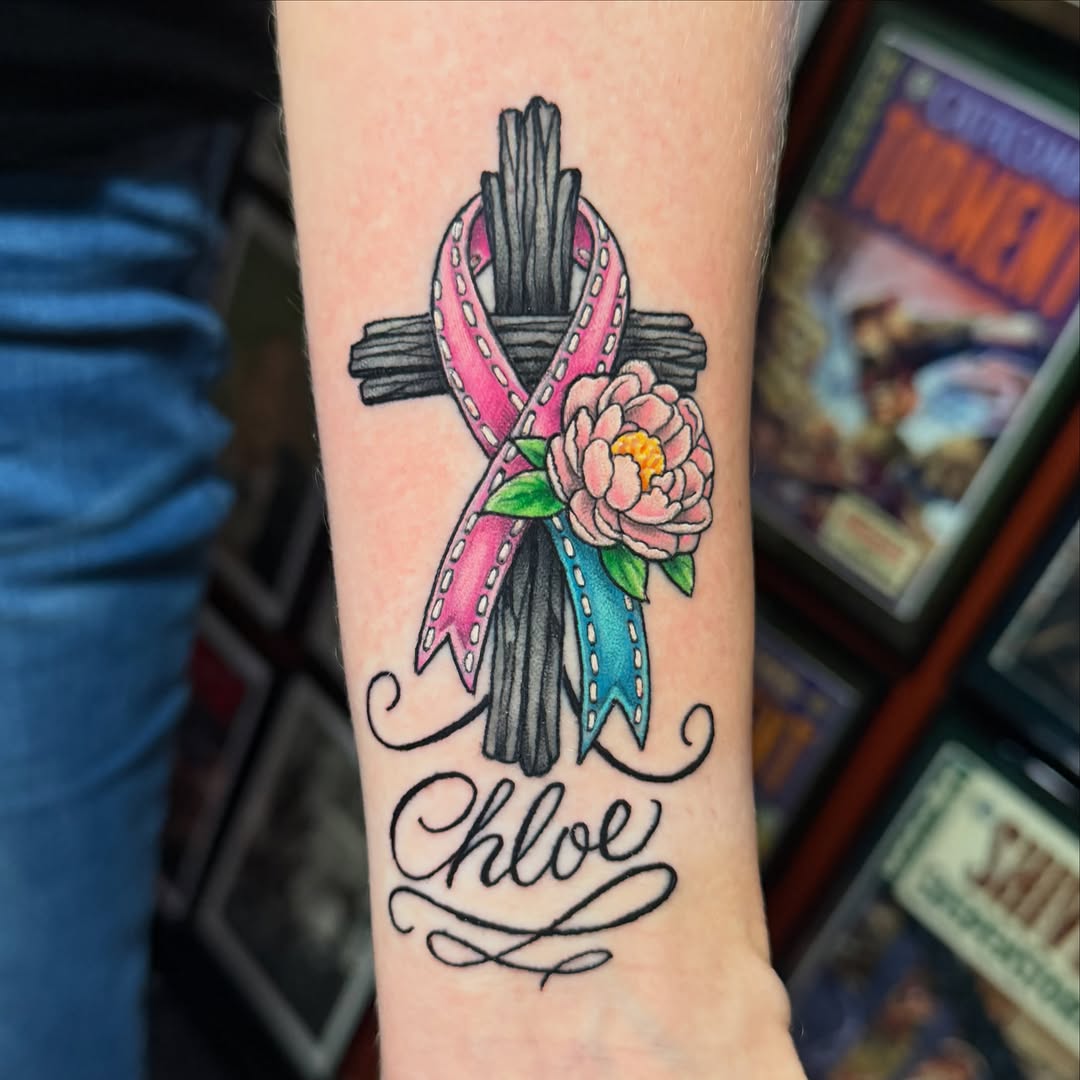 Tattoo by @sever.sinner — lettering_script, neo_traditional