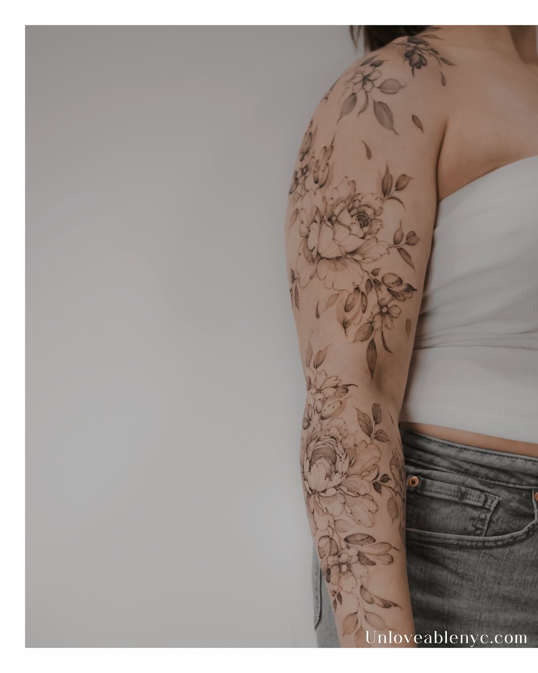 Tattoo by @unloveable.nyc — fine_line, black_and_grey