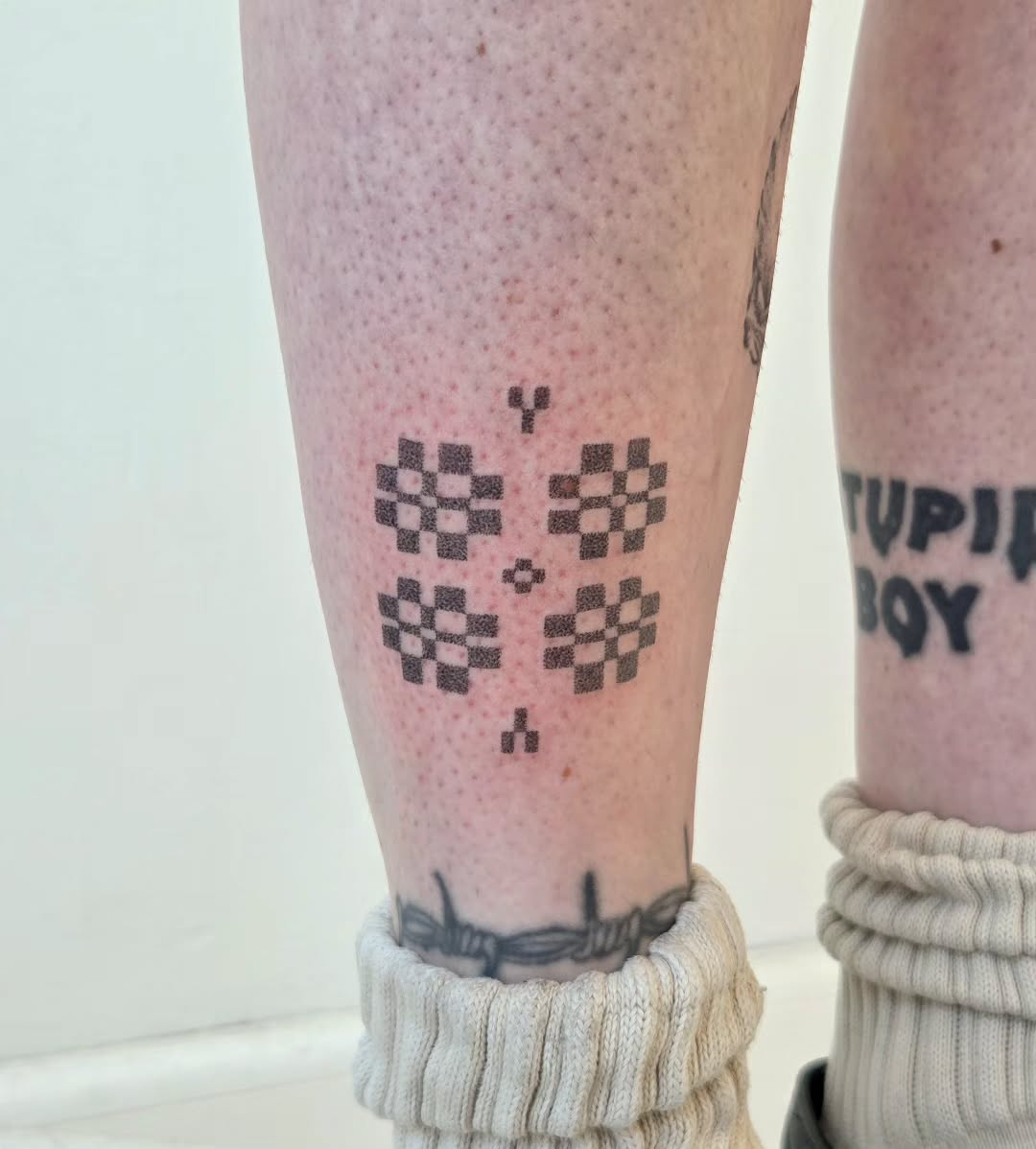 Tattoo by @mosaicslush — geometric, dotwork
