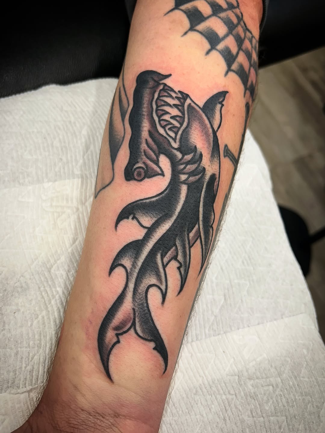Tattoo by @ericcaudilltattoo — american_traditional, black_and_grey