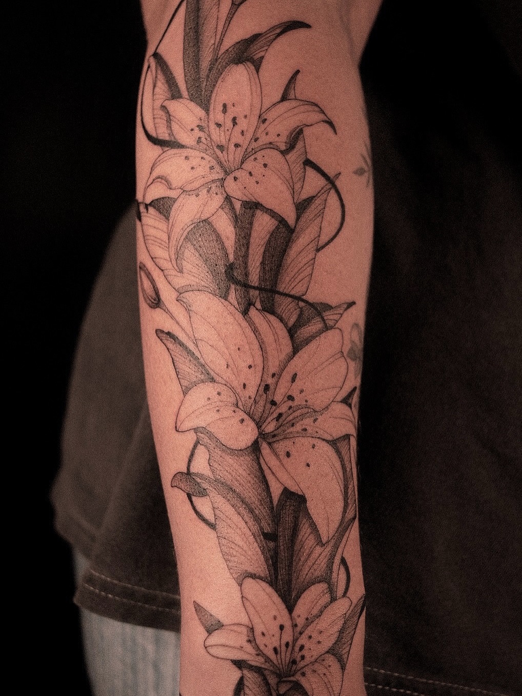 Tattoo by @shaypokes — black_and_grey, illustrative
