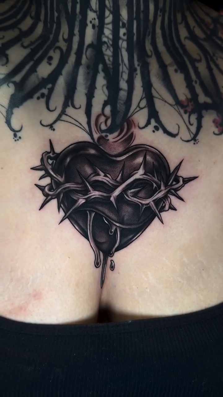 Tattoo by @tats.by.morb โ black_and_grey, dark_realism
