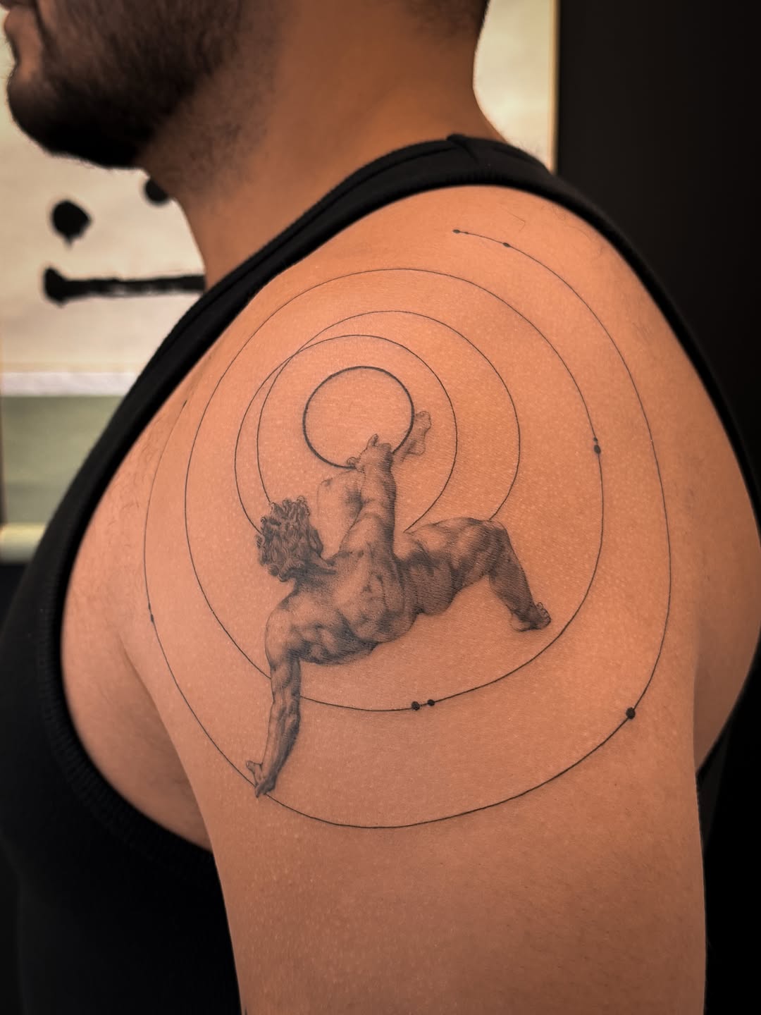 Tattoo by @junh_tattoo β black_and_grey, geometric