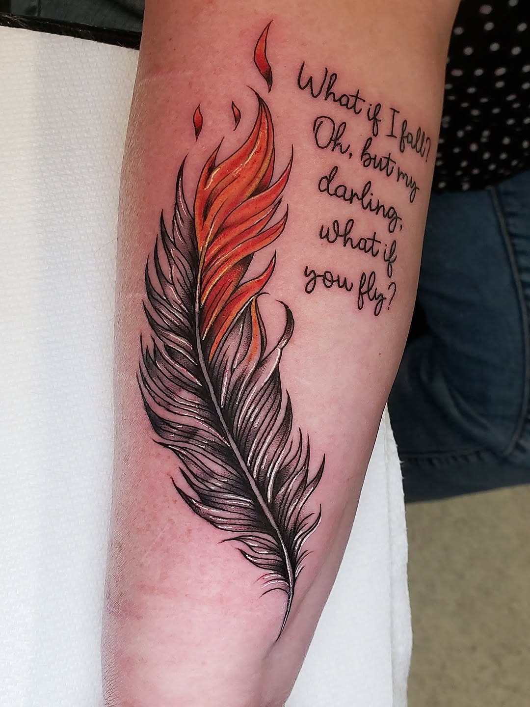 Tattoo by @stevengehlsen — lettering_script, fine_line