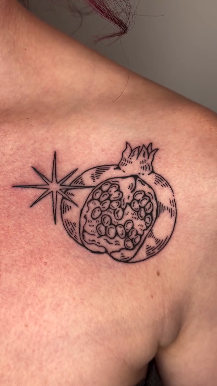 Tattoo by @haunteddermis — fine_line, black_and_grey