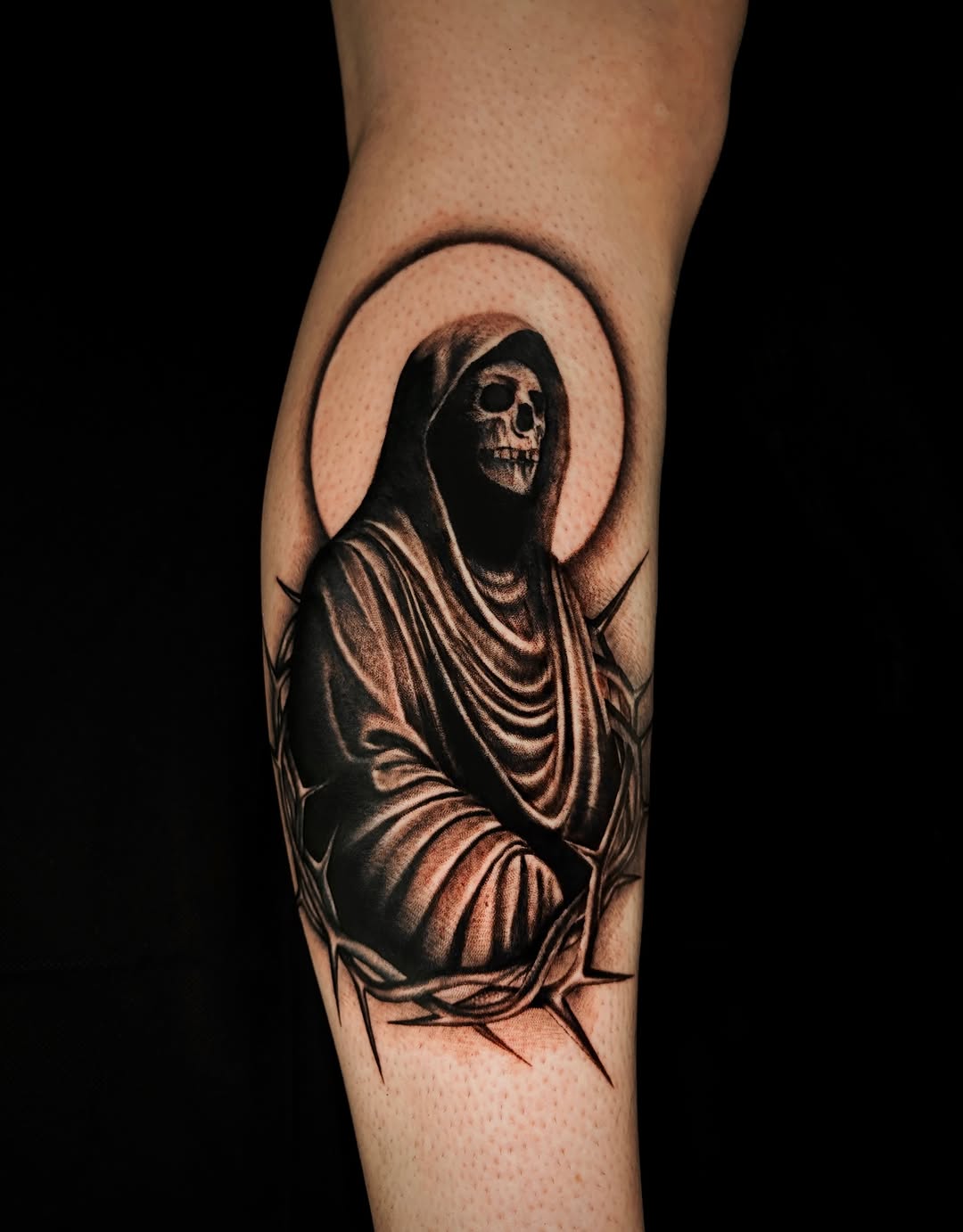 Tattoo by @vblock.dice β black_and_grey, realism