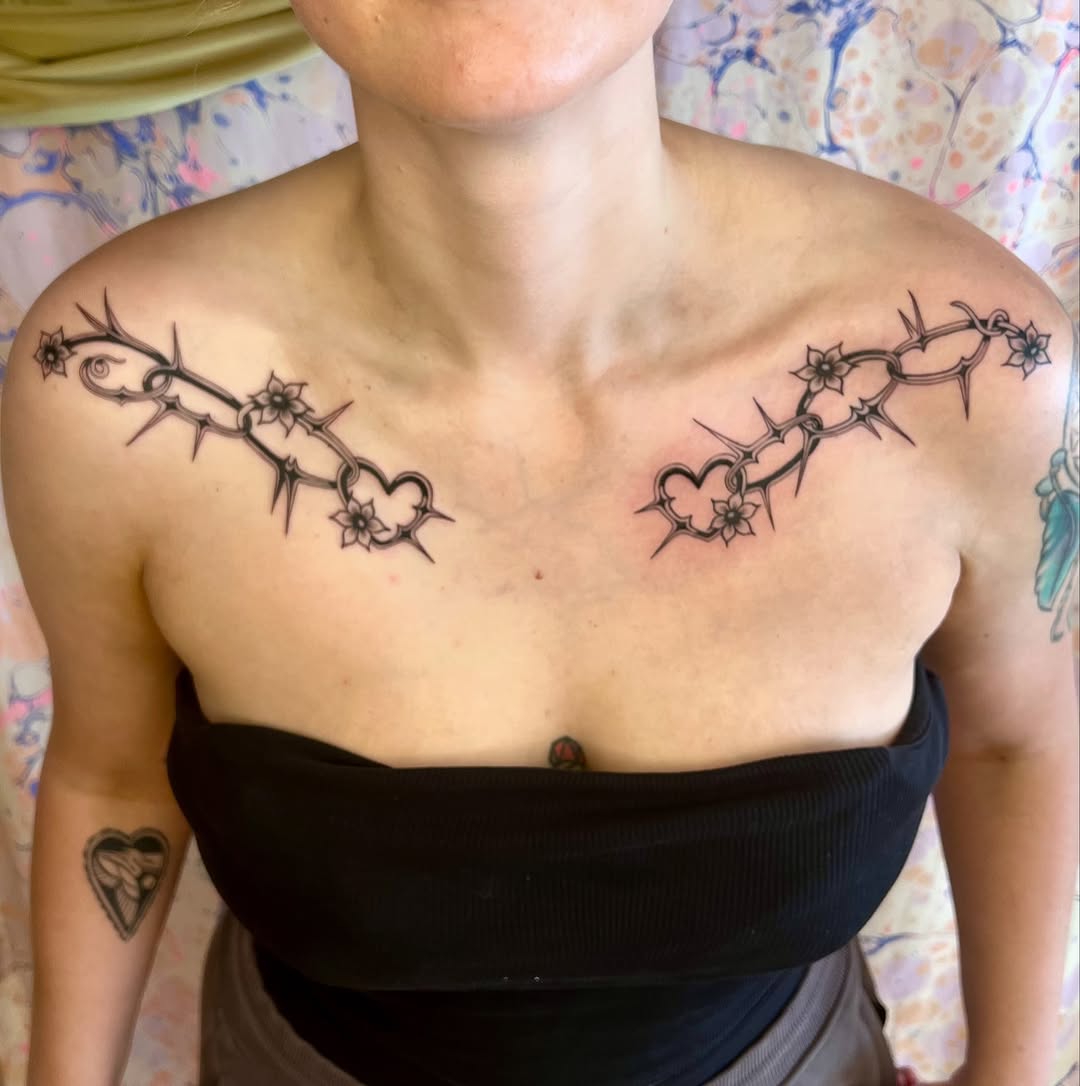 Tattoo by @thineownself.tattoo — fine_line, black_and_grey