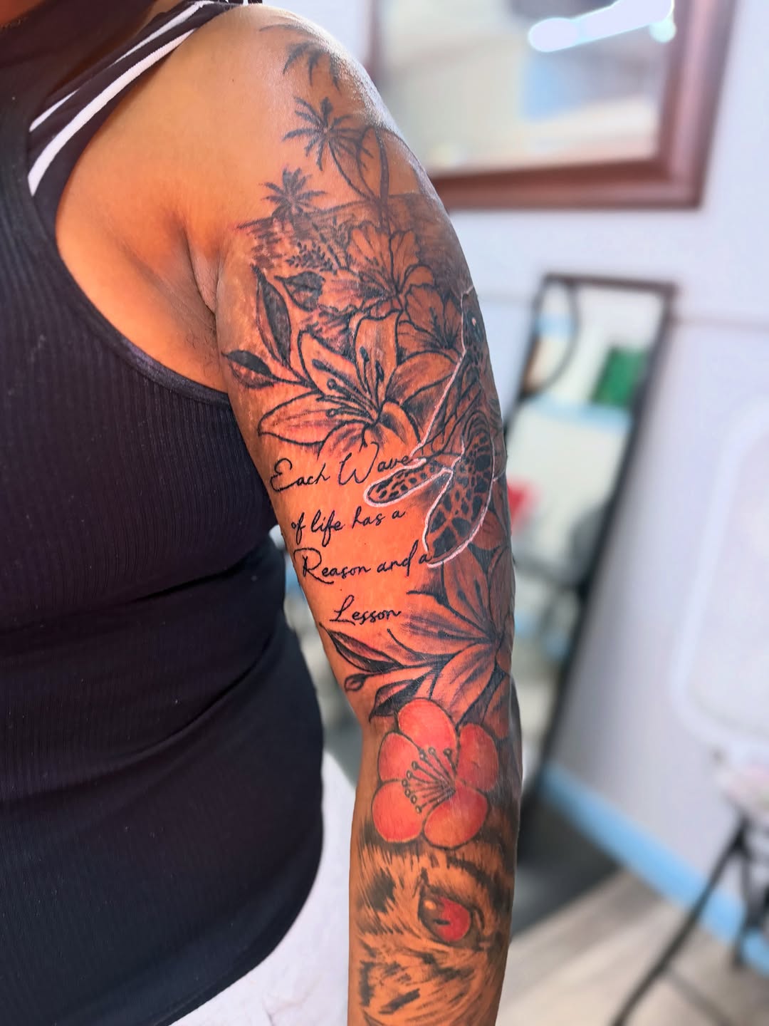 Tattoo by @inkbyjaee — realism, lettering_script