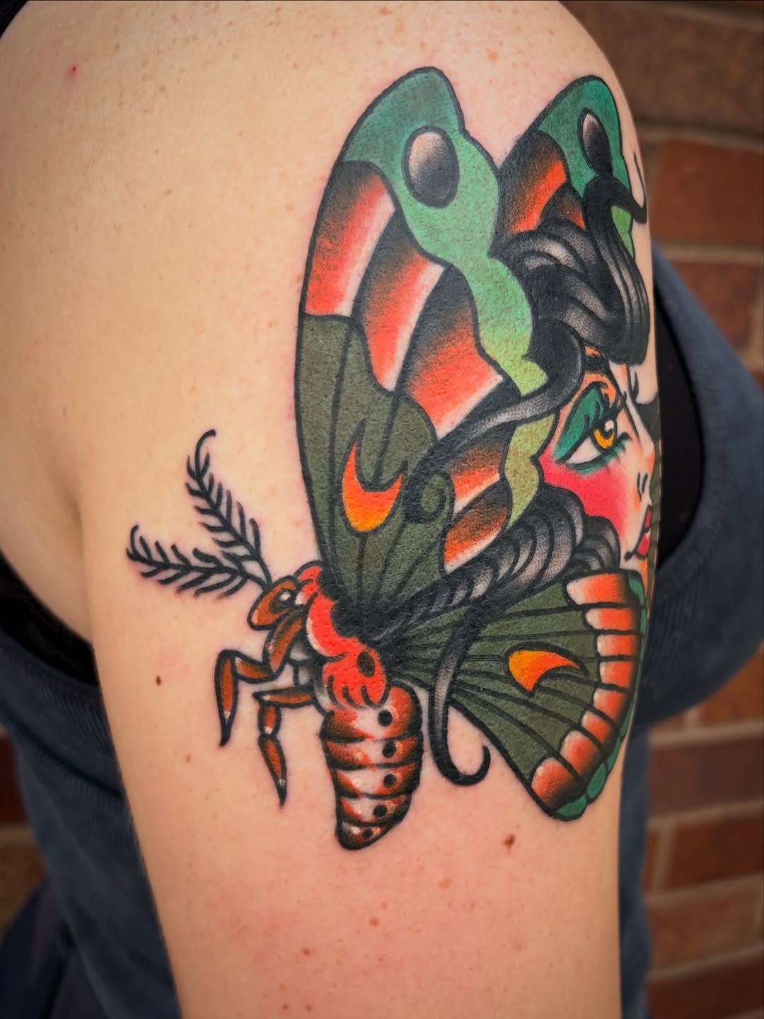 Tattoo by @asecularhazer — american_traditional, illustrative